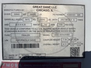 2020 Great Dane VAN 1756128882263
