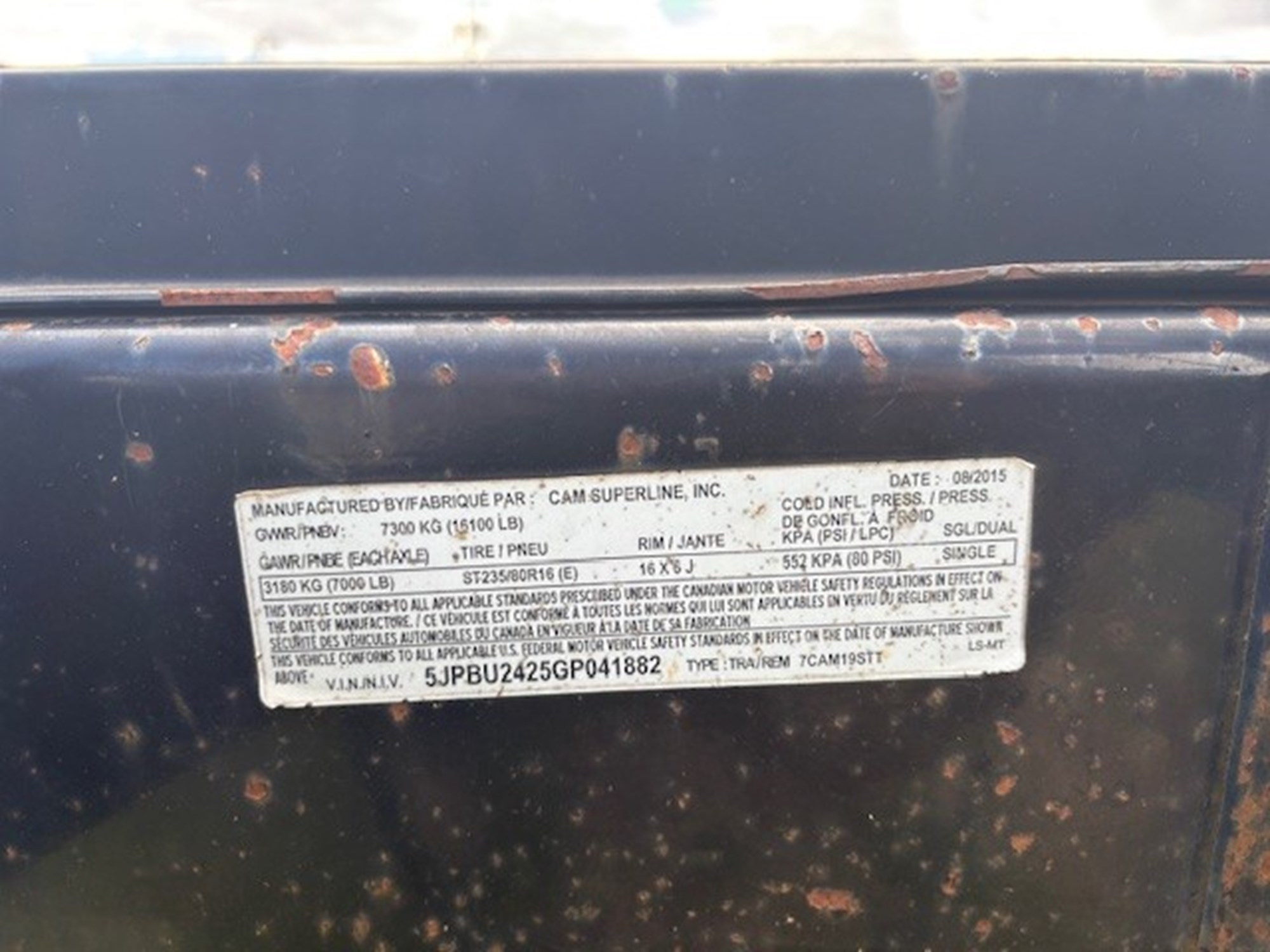 2016 Cam Superline 7CAM195TT 2016 Cam Superline 7CAM195TT - image 5 of 5